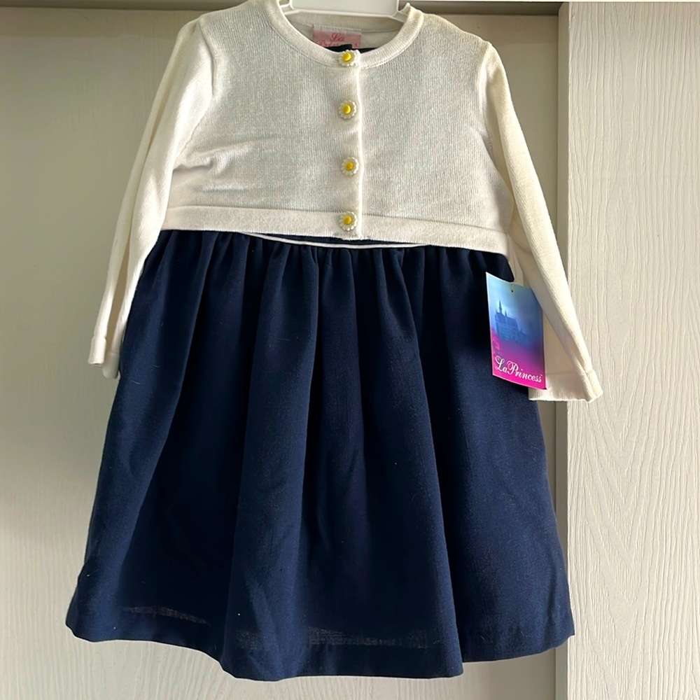 New baby girls boutique dress cardigan and panties bloomers 24 daisy vintage Y2K